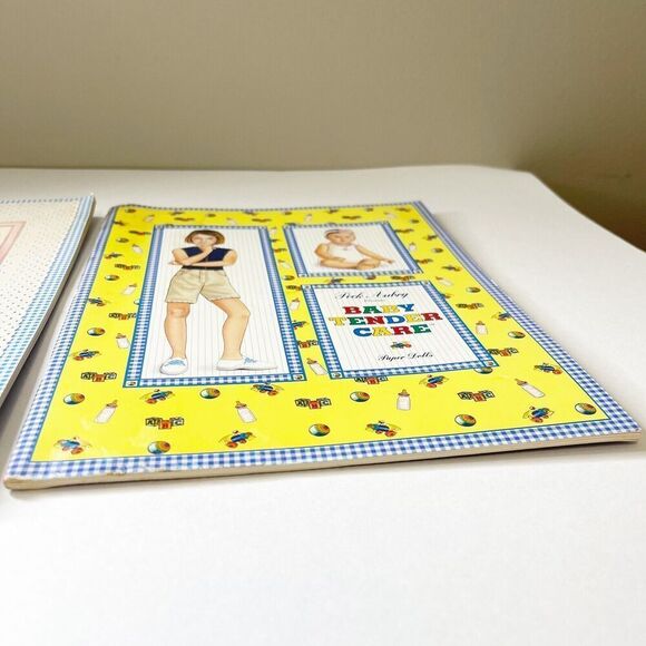Lot of 2 Peck Aubry Paper Dolls Books Unpunched Dearest Dollies Baby Tender Care - Picture 5 of 16